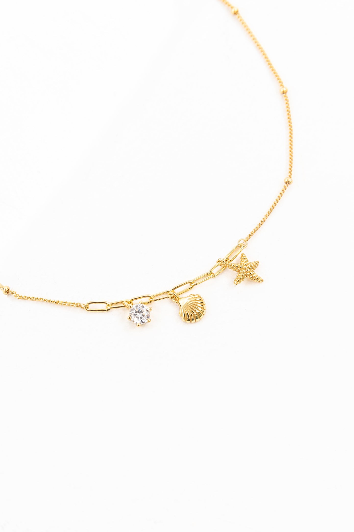 By The Sea Charm Necklace | Gold (14K)