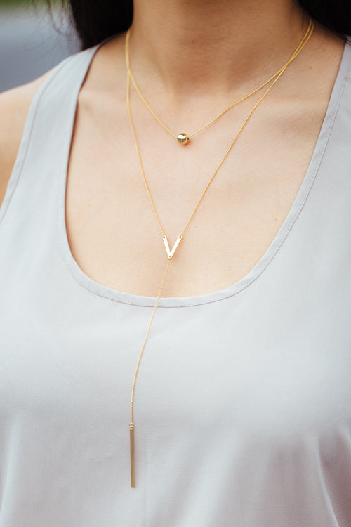 Aries Layered Y-Necklace