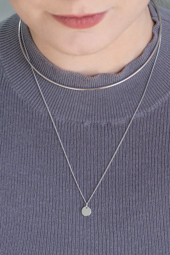 Kira Layered Collar | Silver