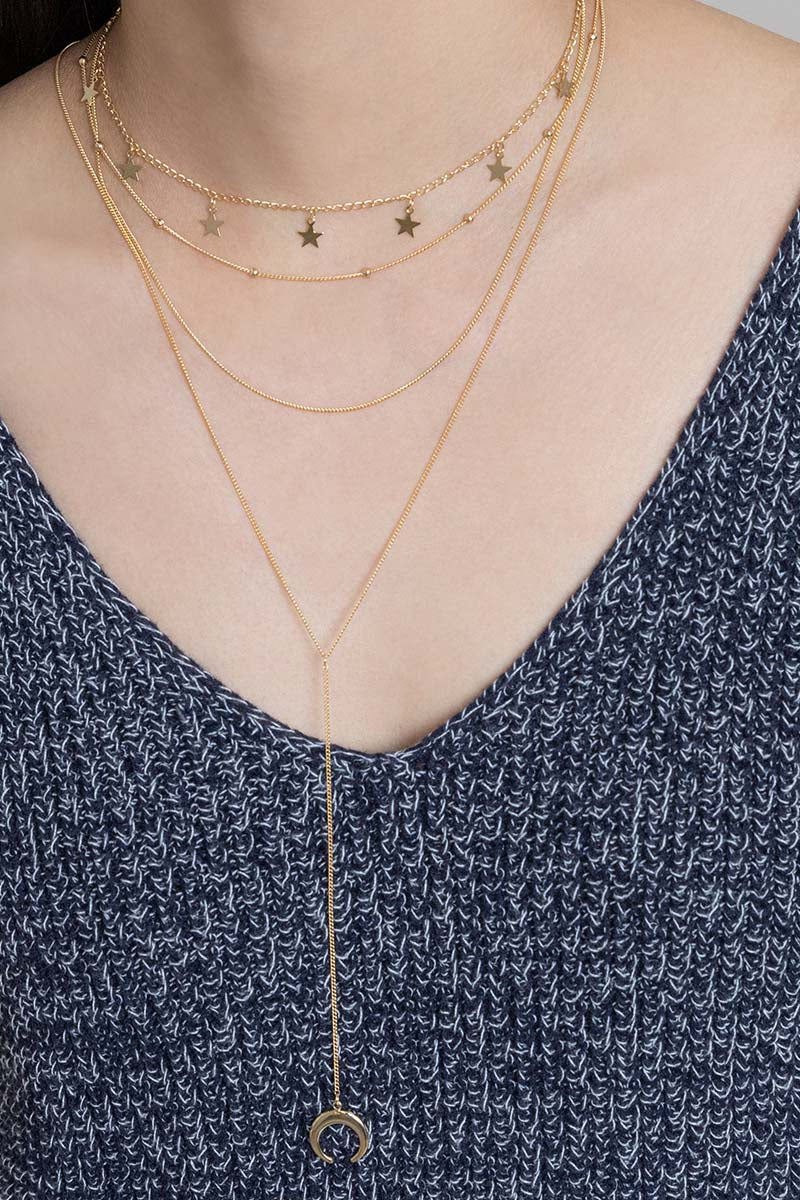 Mystic Moon Layered Necklace