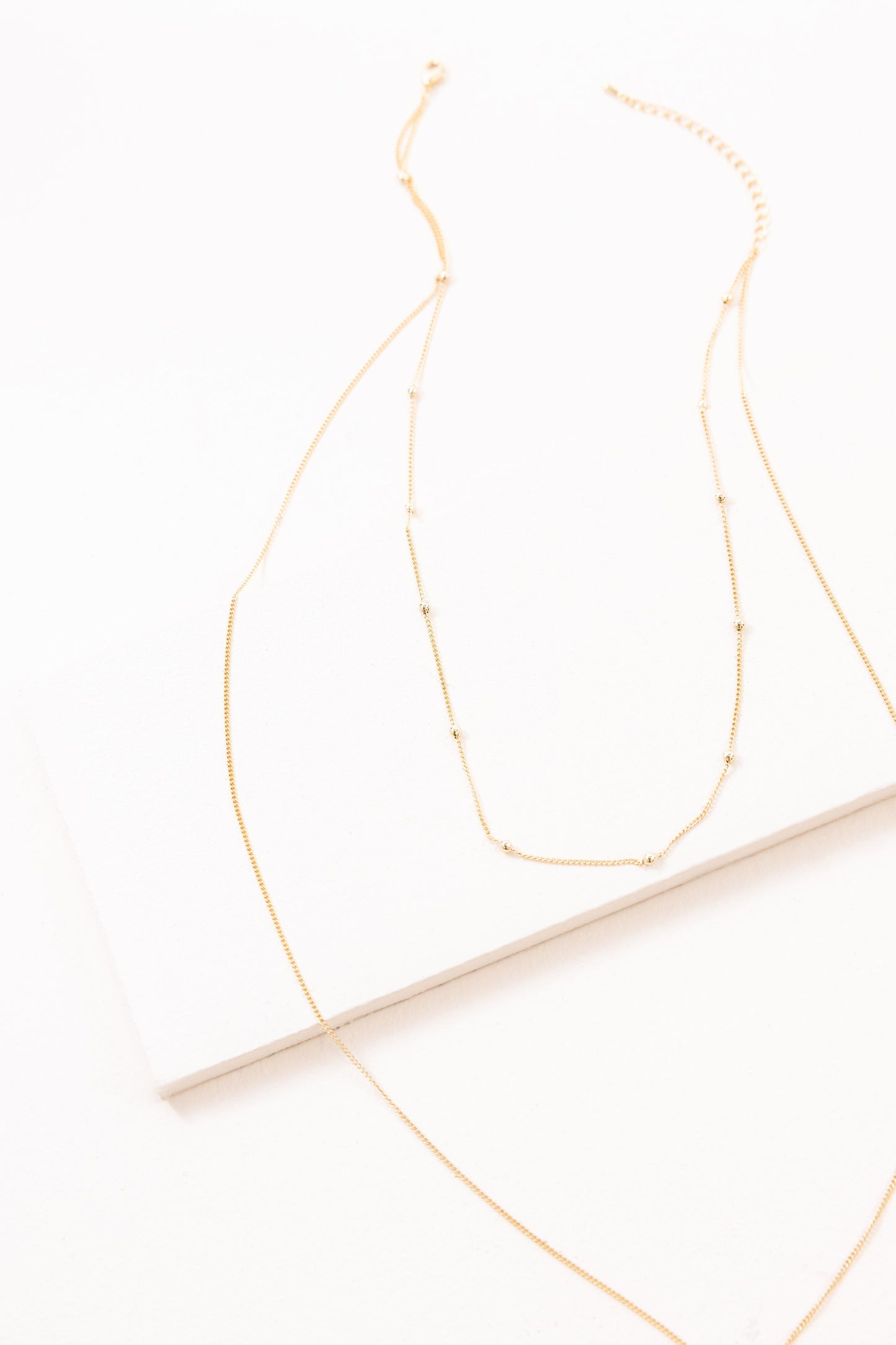 Dotted Twist Layered Necklace
