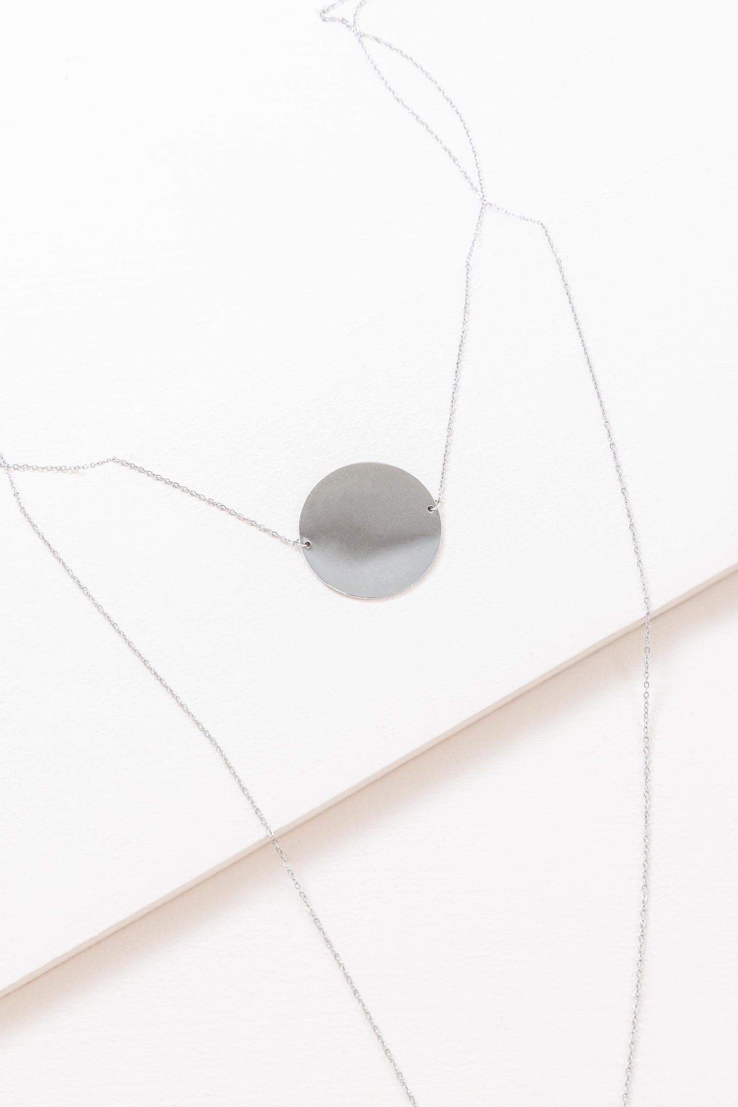 Trendsetter Disc Layered Necklace | Silver