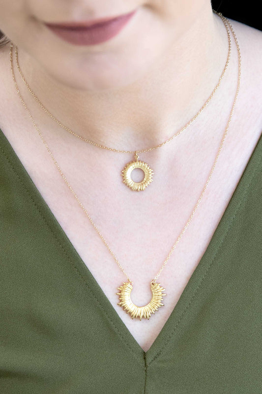 Ray of Sunshine Layered Necklace (14K)