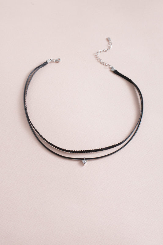 Sterling Silver | Delta Stone Choker