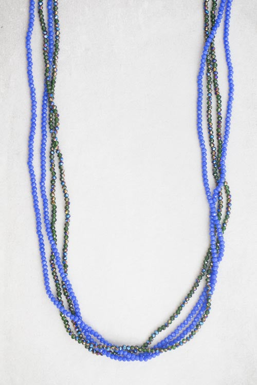 Layered Bead Necklace | Green Nile