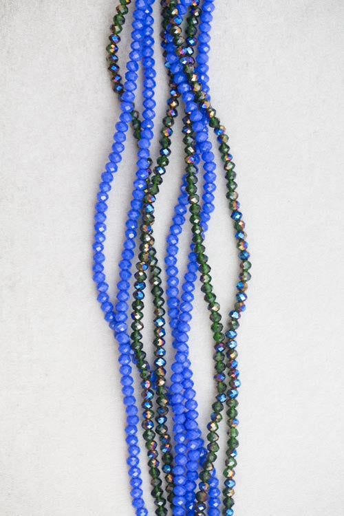Layered Bead Necklace | Green Nile