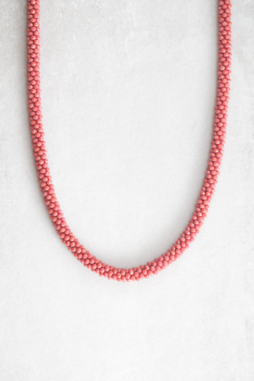 Rope Bead Necklace | Terra Cotta