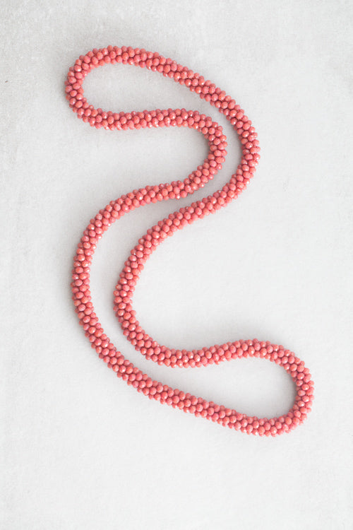 Rope Bead Necklace | Terra Cotta