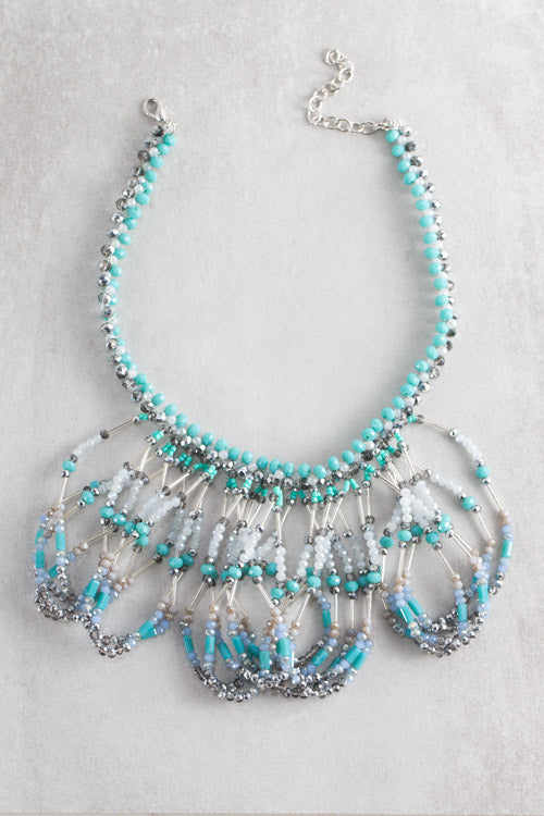 Ryleigh Beaded Bib | Turquoise
