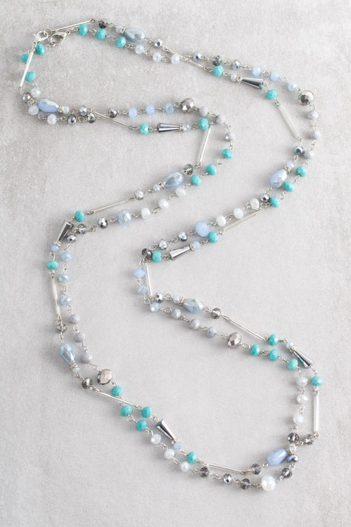 Khiara Beaded Necklace | Turquoise