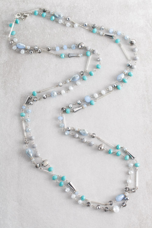 Khiara Beaded Necklace | Turquoise