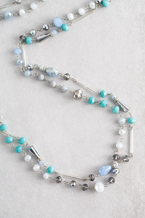 Khiara Beaded Necklace | Turquoise