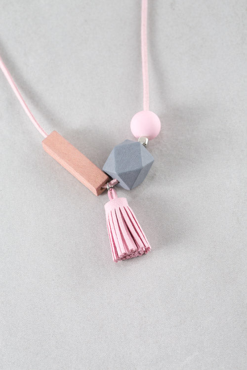 Nala Tassel Necklace | Pink