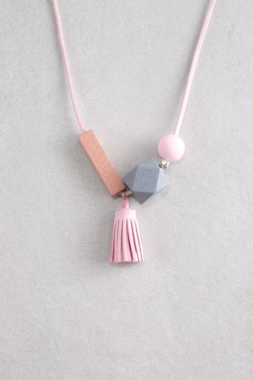 Nala Tassel Necklace | Pink