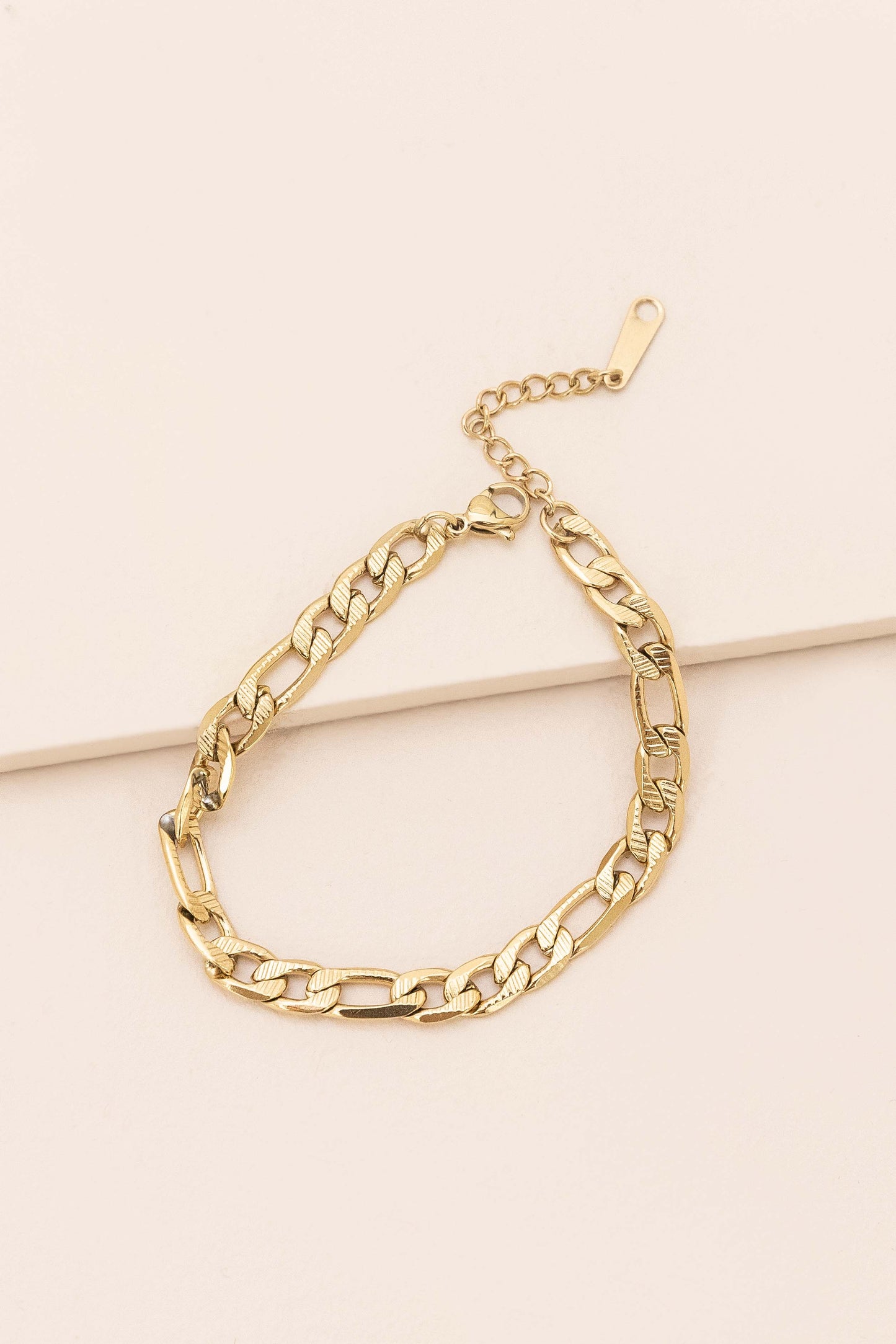 Thick and Thin Chain Bracelet (14K)