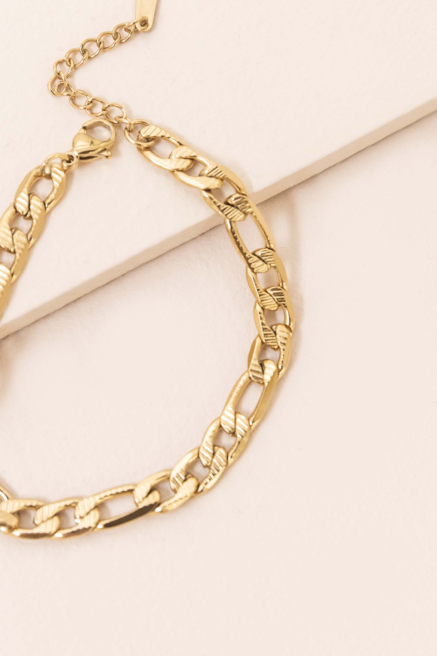Thick and Thin Chain Bracelet (14K)