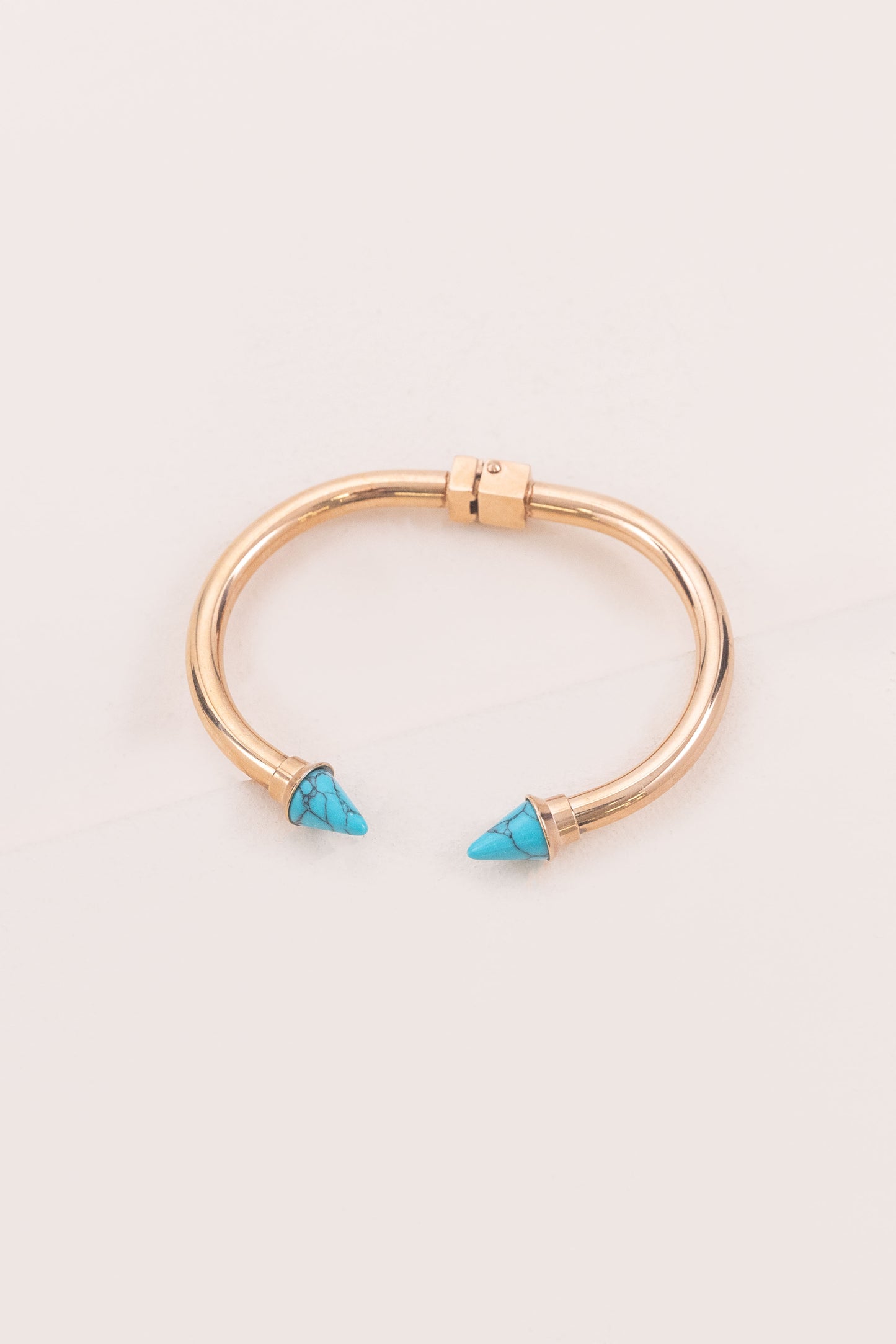 Point Stone Cuff | Turquoise (14K Gold)