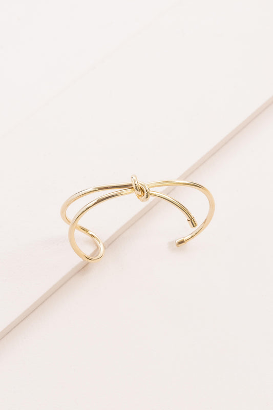 Folded Knot Cuff Bracelet