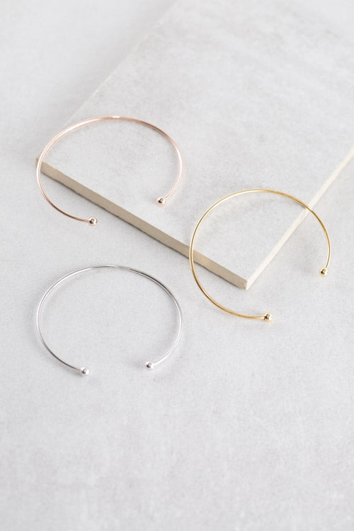 Polished Sphere Cuff
