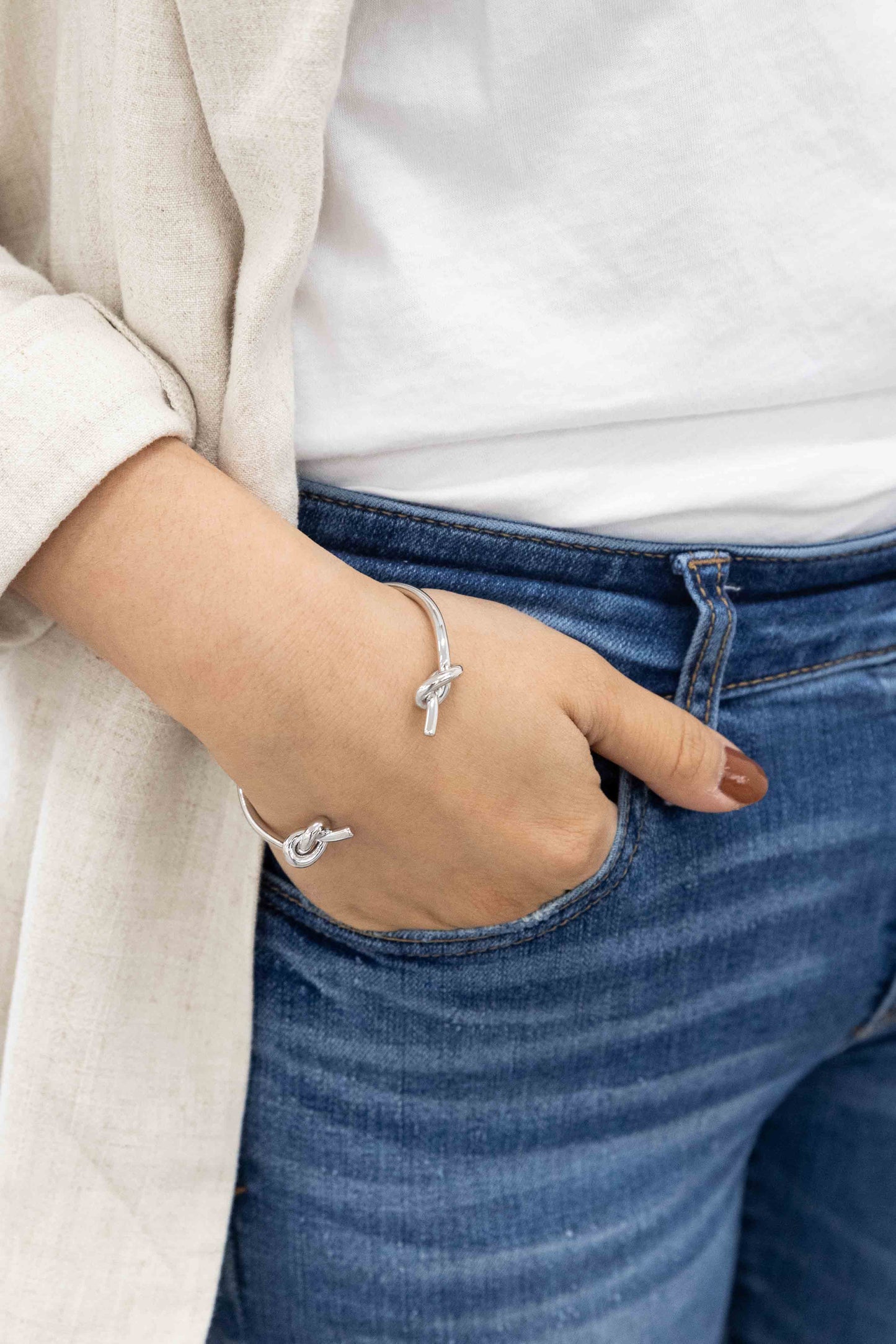 Double Knot Cuff | Silver