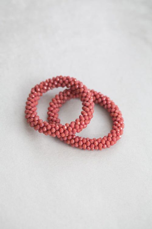 Beaded Rope Bracelet | Terra Cotta