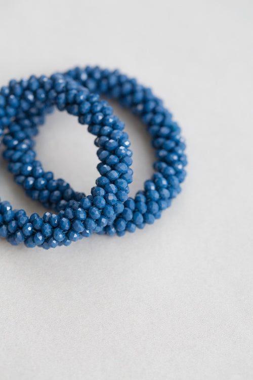 Beaded Rope Bracelet | Denim