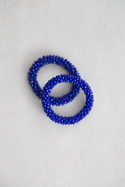 Beaded Rope Bracelet | Royal Blue
