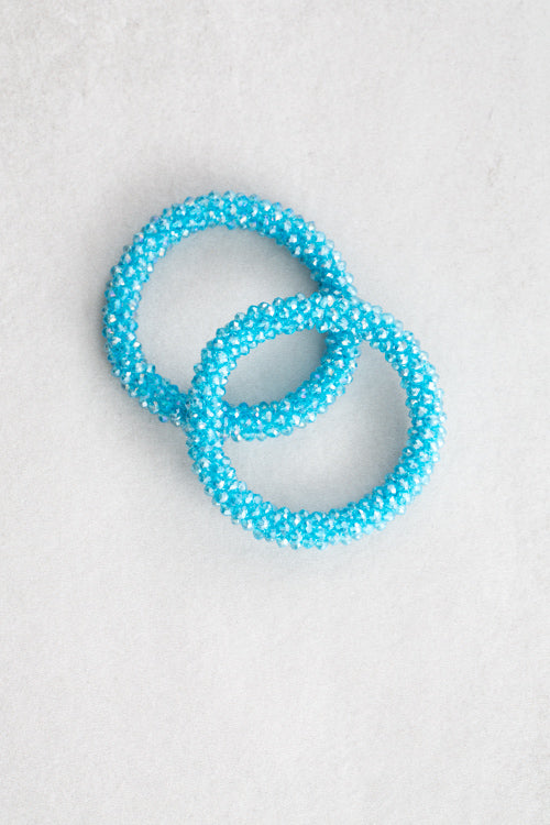 Beaded Rope Bracelet | Arctic Crystal