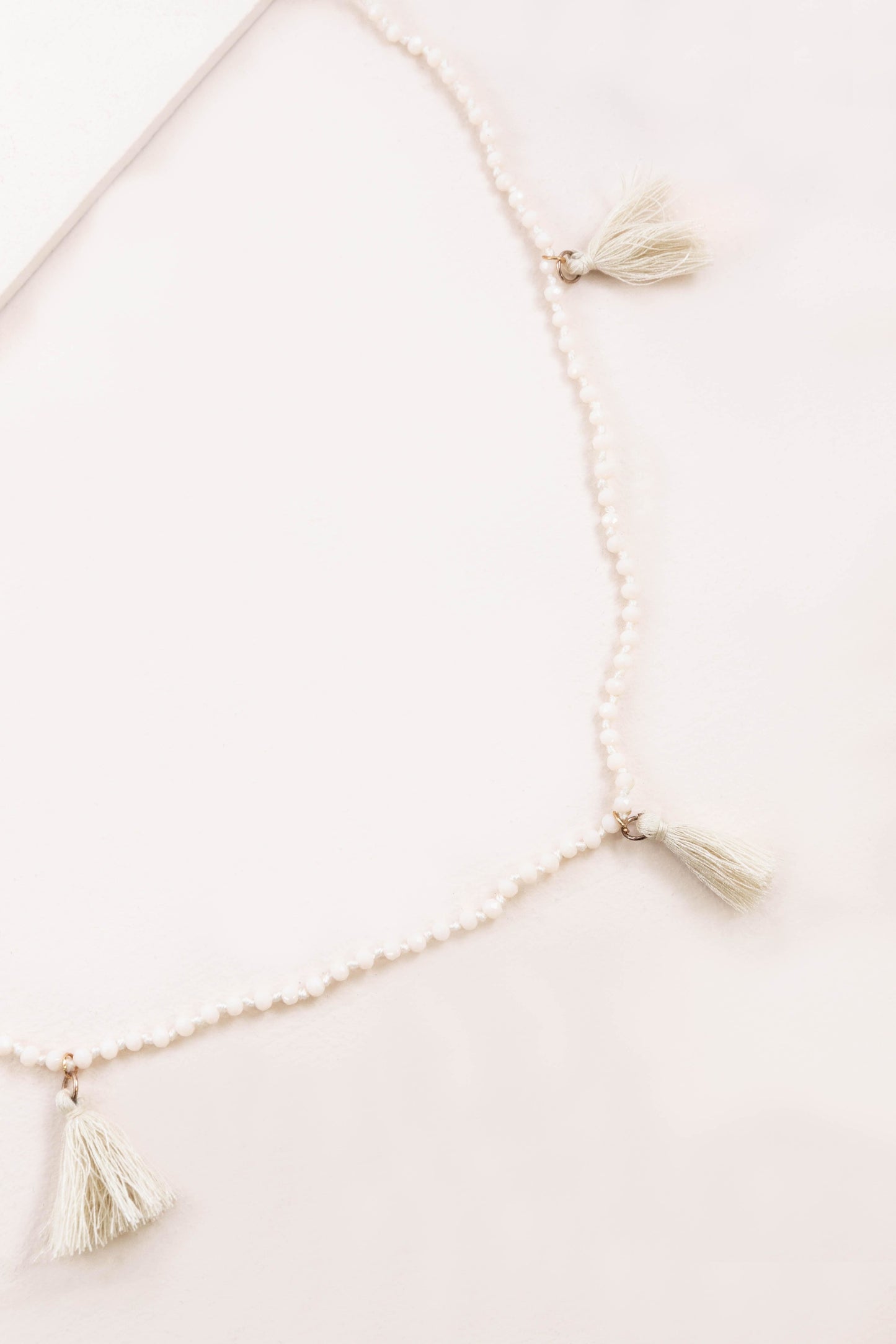 Nayeli Tassel Necklace | Cream