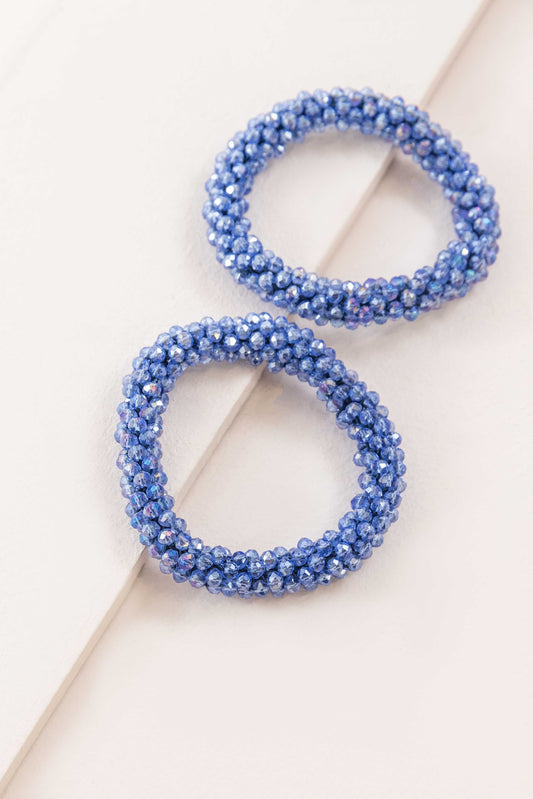 Beaded Rope Bracelet | Blue Chill