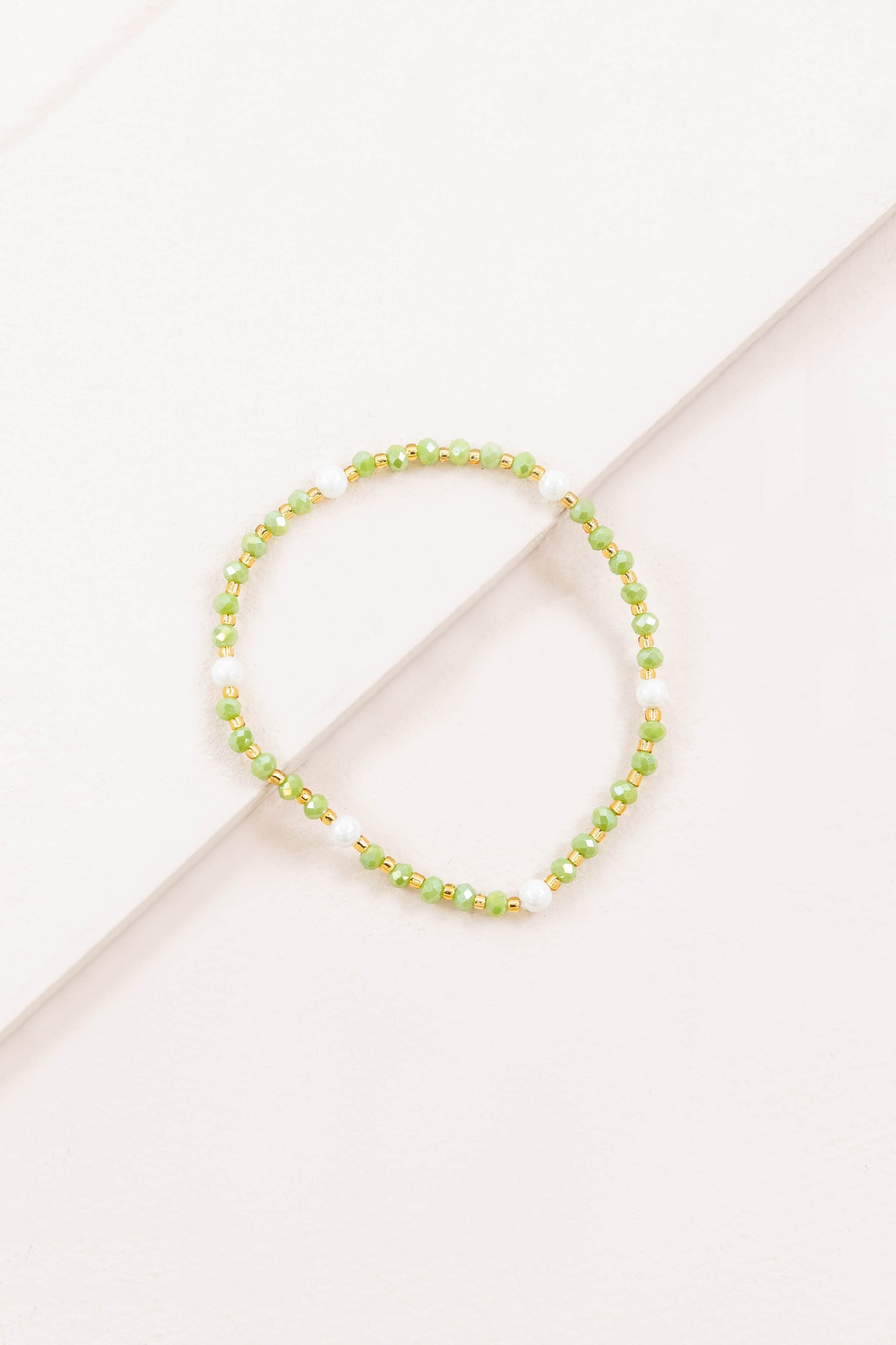 Adena Beaded Bracelet | Green
