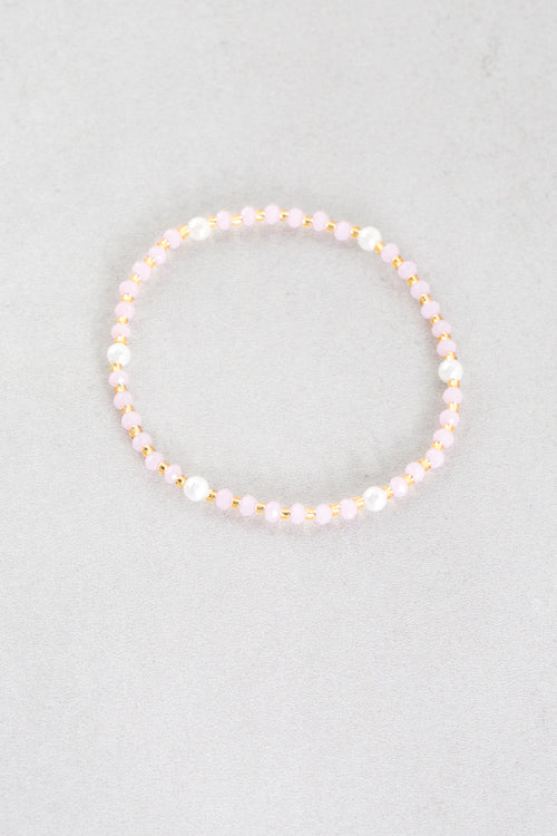 Adena Beaded Bracelet | Pink