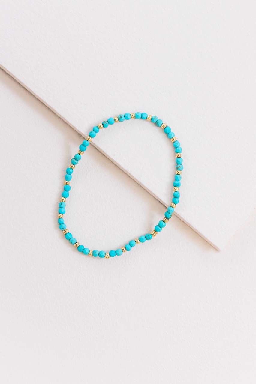 Blissfully Beaded Bracelet | Turquoise (14K)