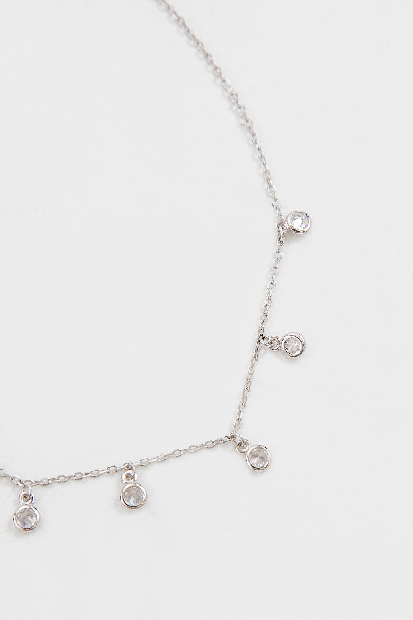 Falling Stone Anklet (sterl.)