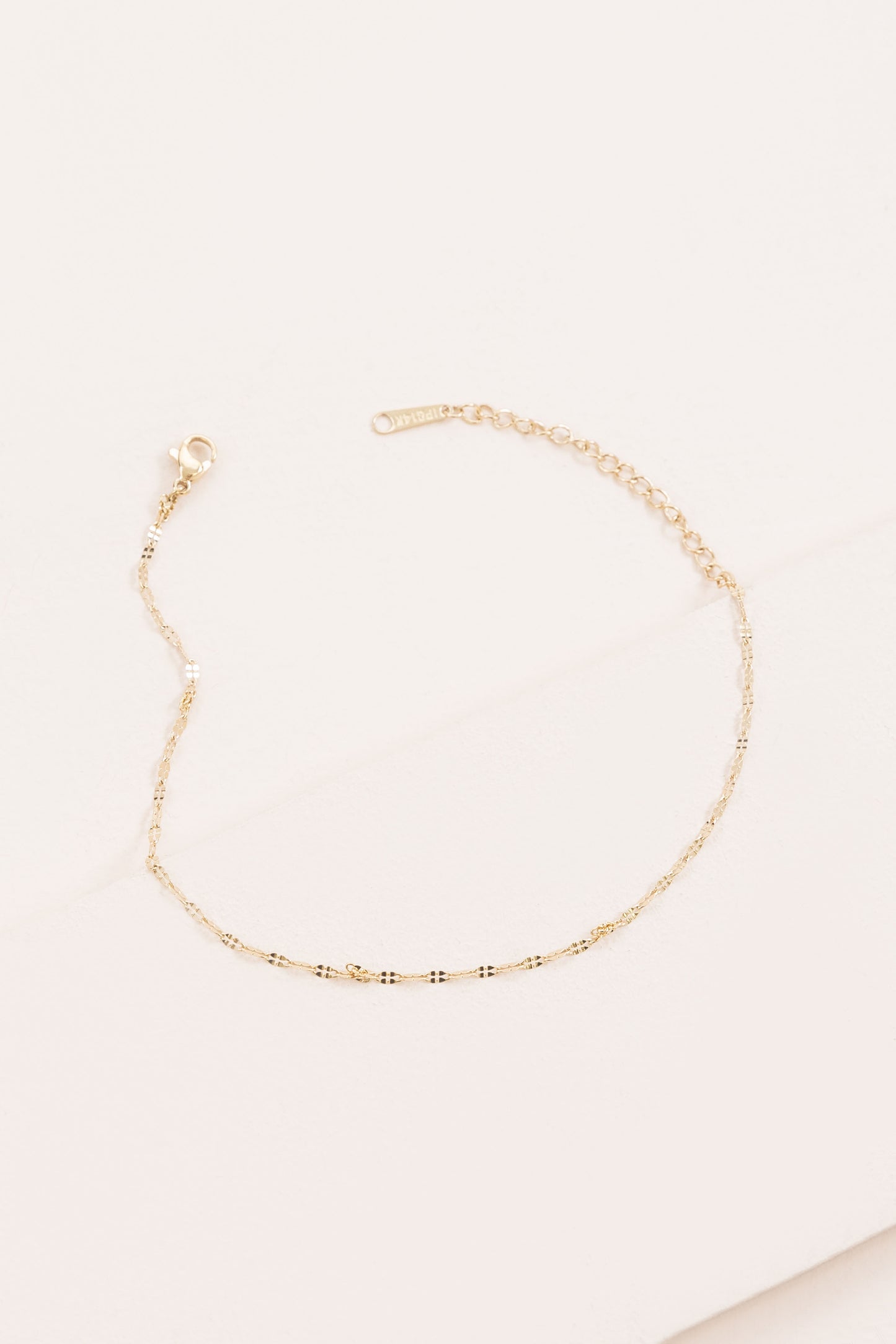Singapore Chain Anklet | Gold