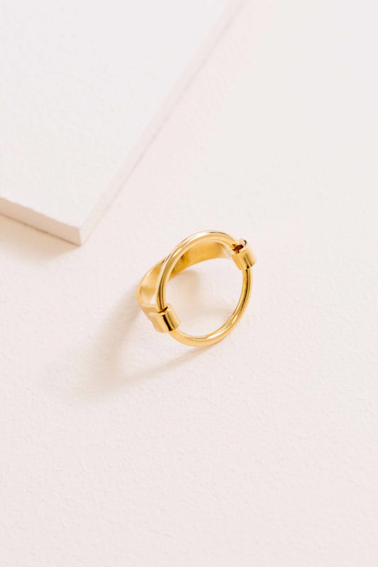 Sunny Circle Ring (14K)