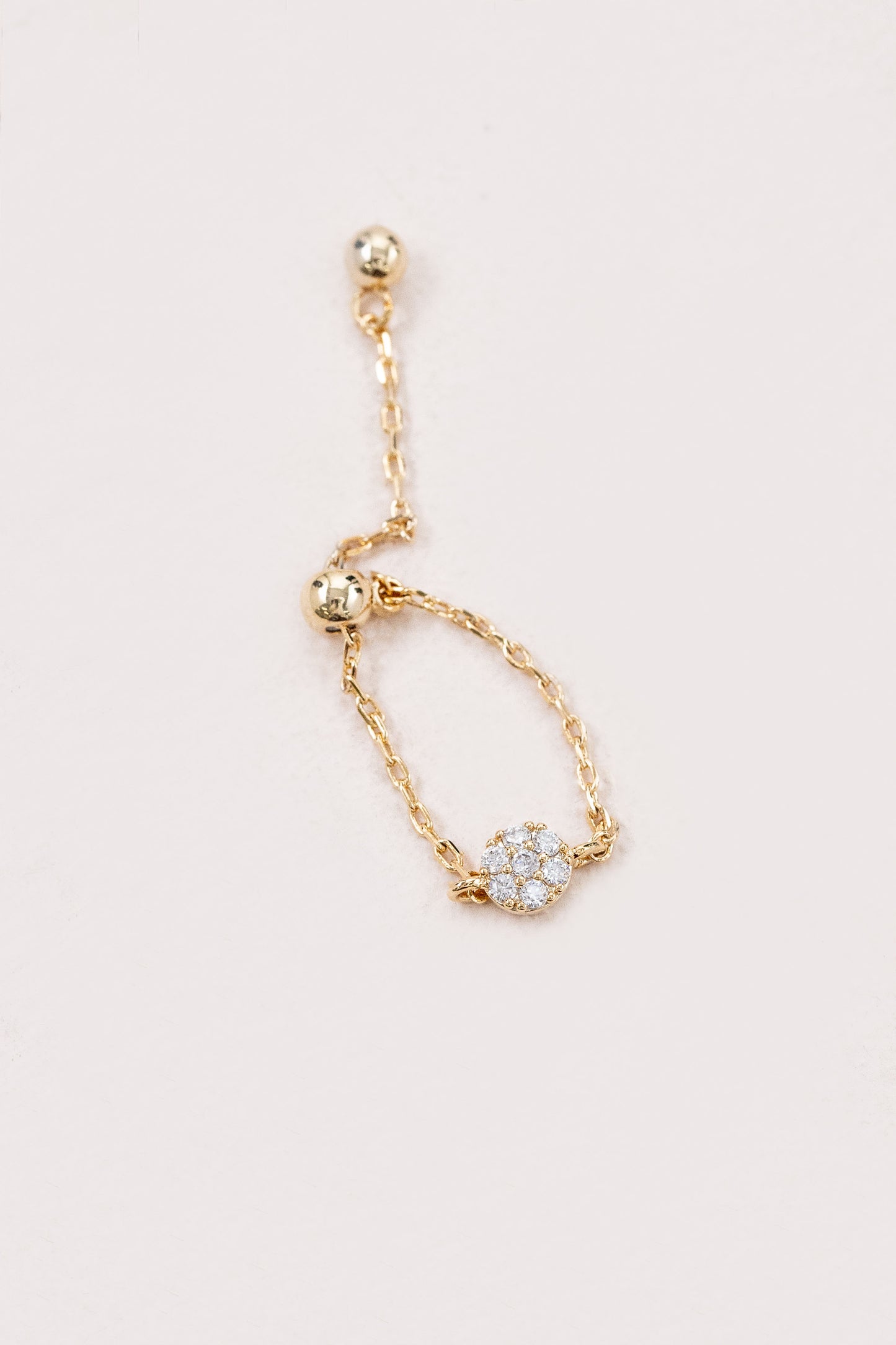 Delicate Bolo Charm Ring | Circle