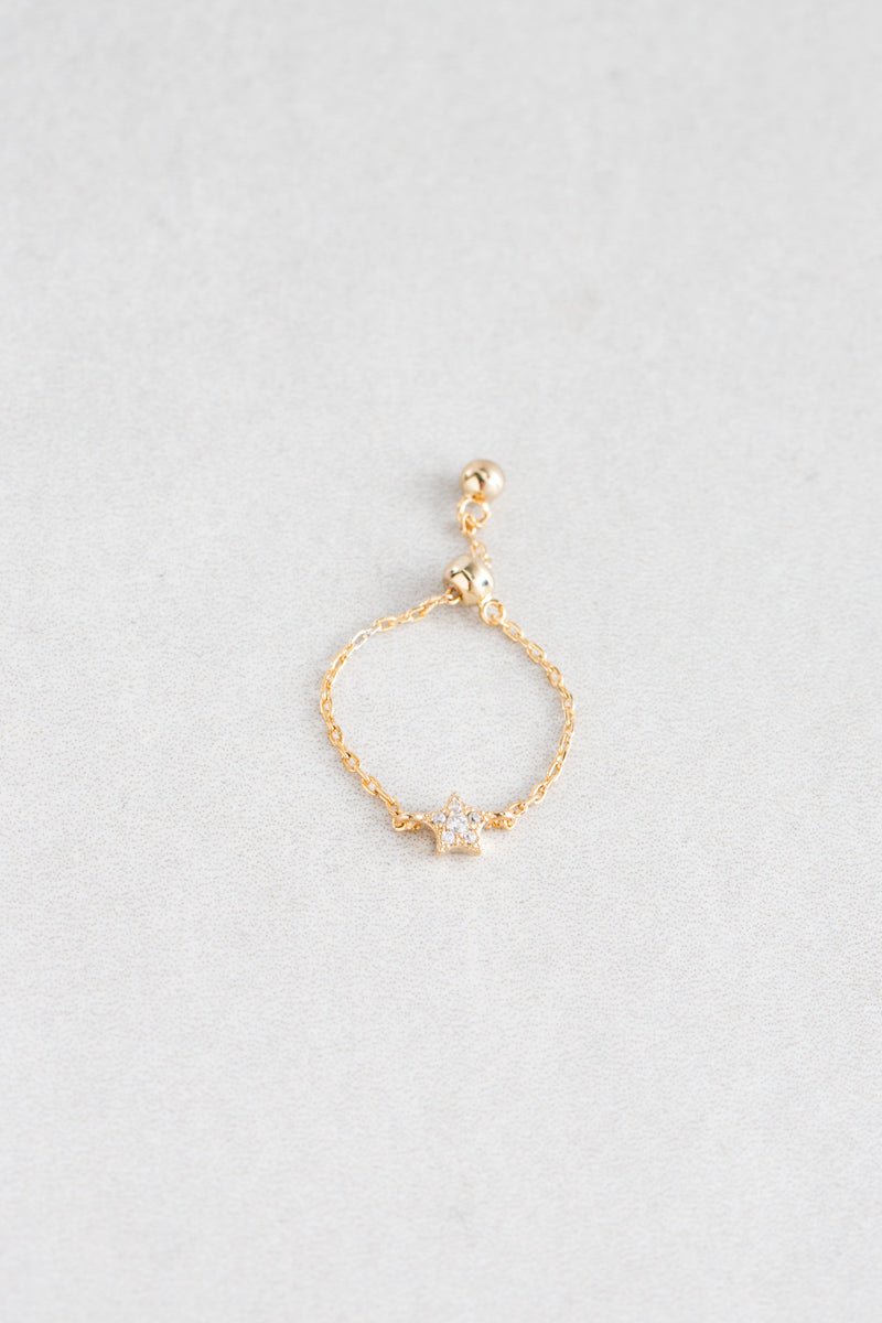 Delicate Bolo Charm Ring | Star
