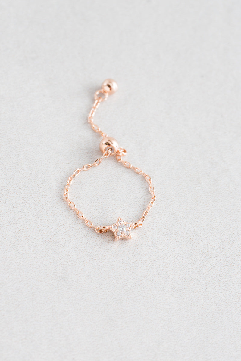 Delicate Bolo Charm Ring | Star