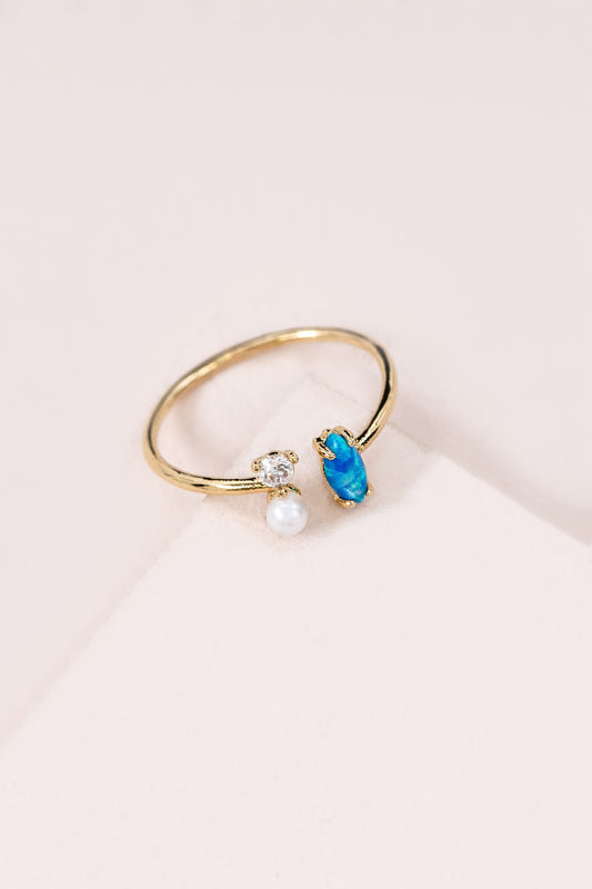 Pixum Tri Stone Ring