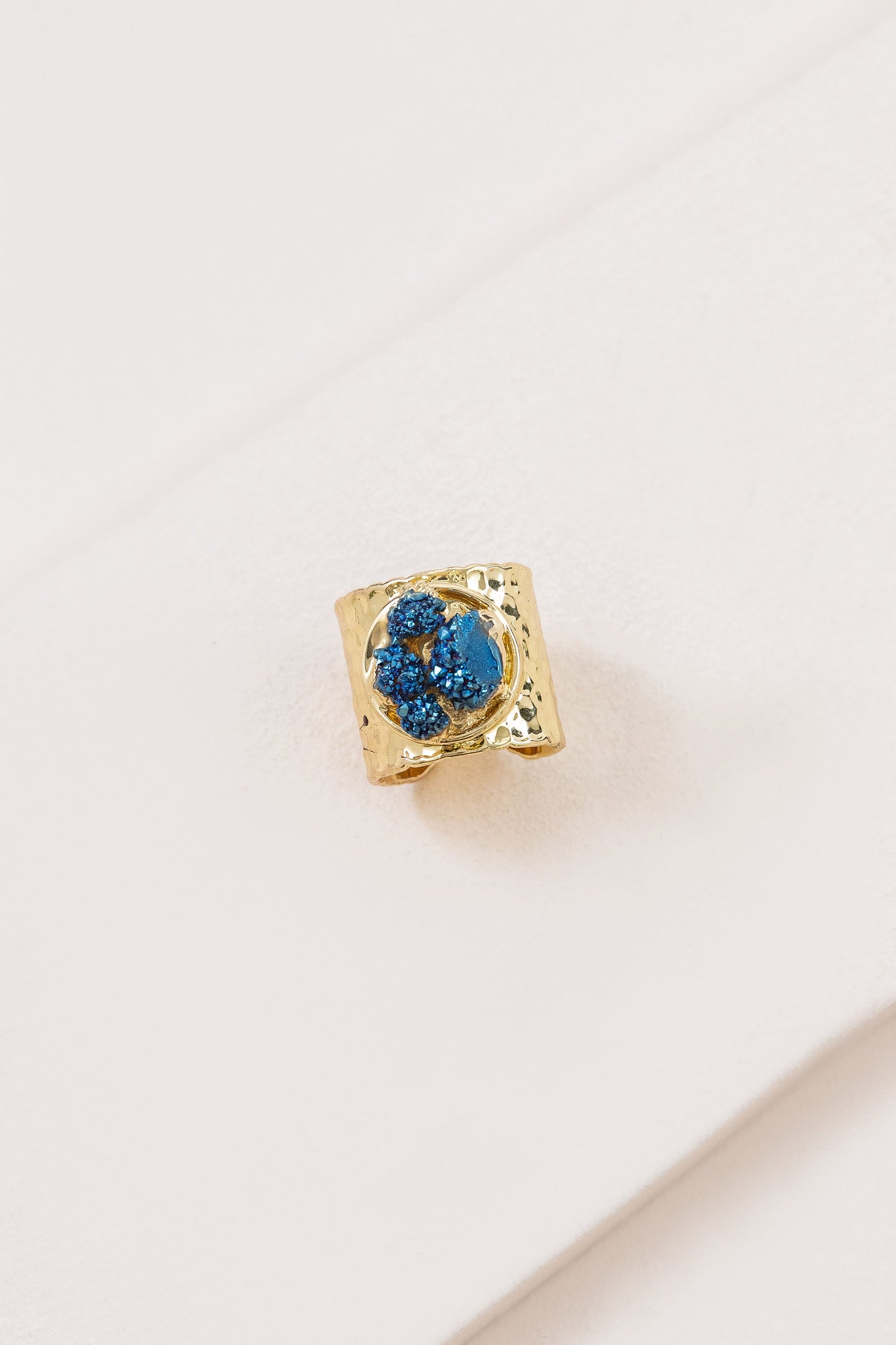 Druzy Cigar Ring | Blue