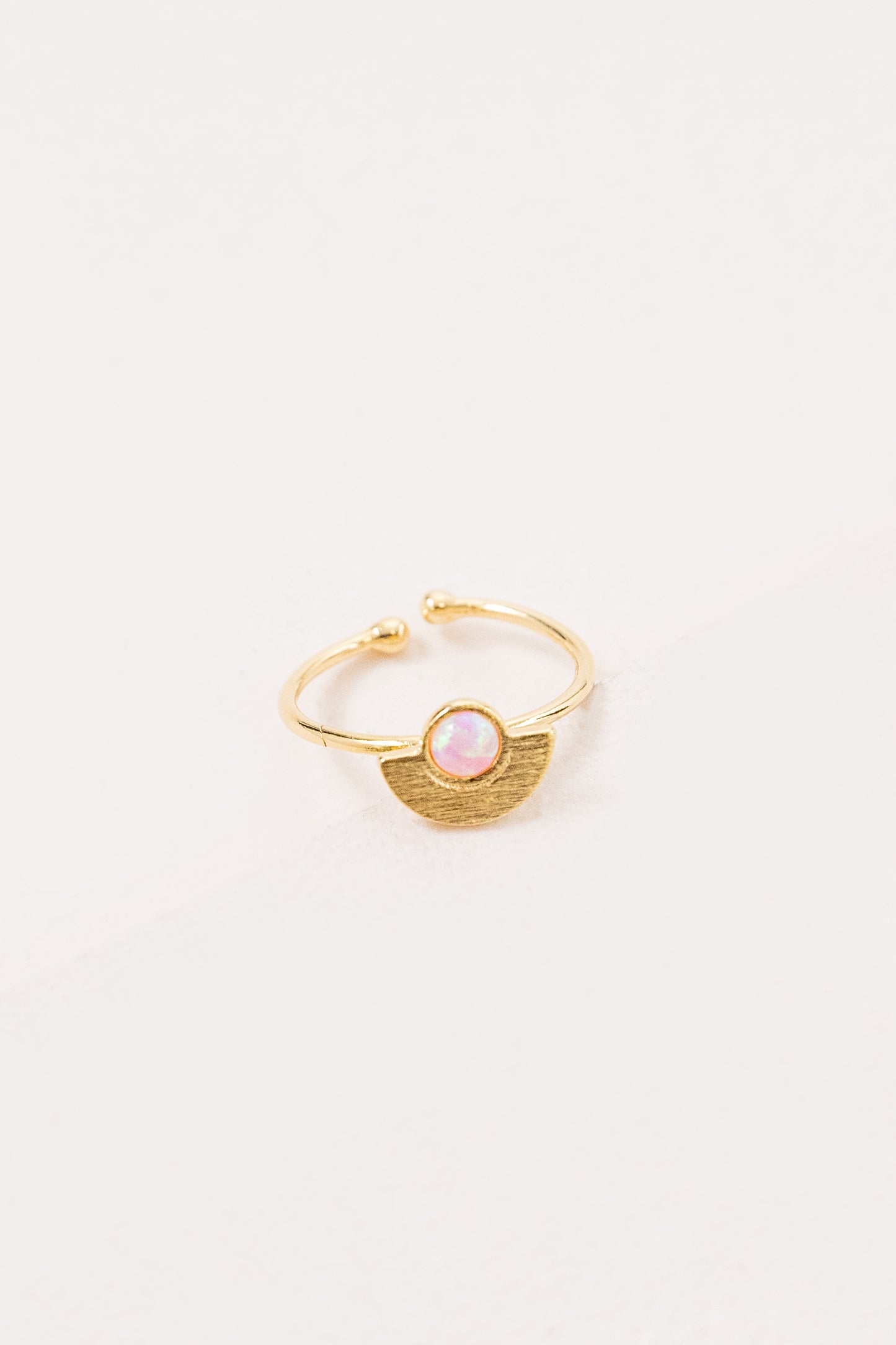 Pixum Wide Eye Stone Ring | Pink