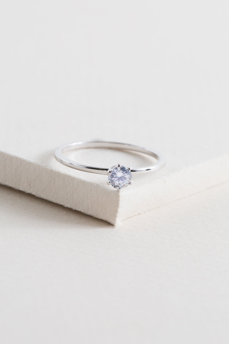 Solitaire Ring (sterl.)
