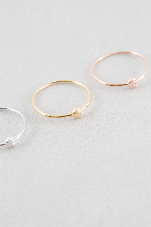 Brushed Moon Ring