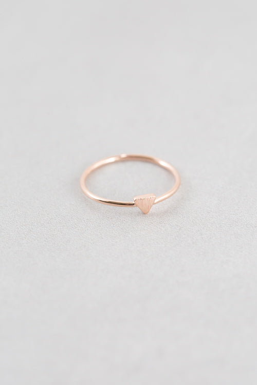 Brushed Triangle Ring