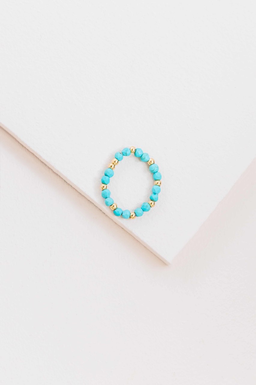 Awestruck Artist Beaded Ring | Turquoise (14K)