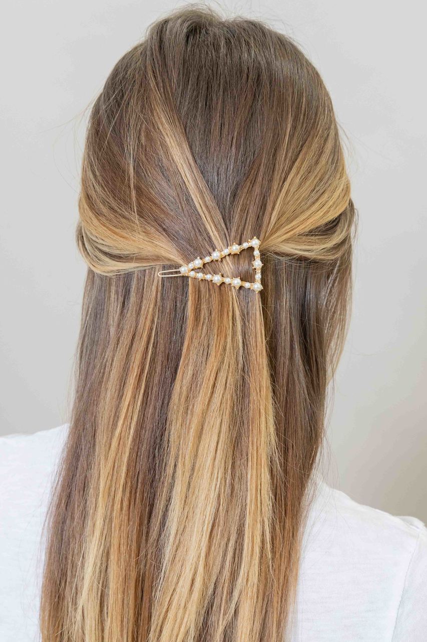 4 Pcs Banana Hair Clips, Double Combs Fishtail Pearl Hair Clip Hair Ac –  EveryMarket