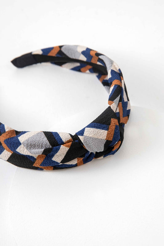 Knotted Fabric Headband | Geomtric