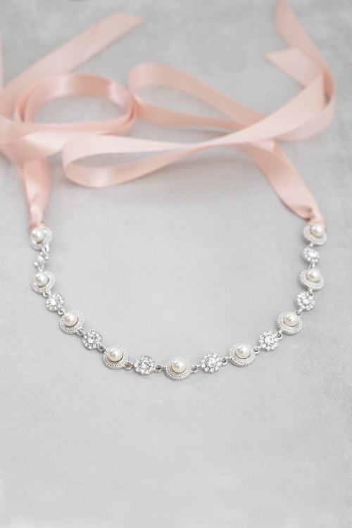 Pearl Crown Headpiece