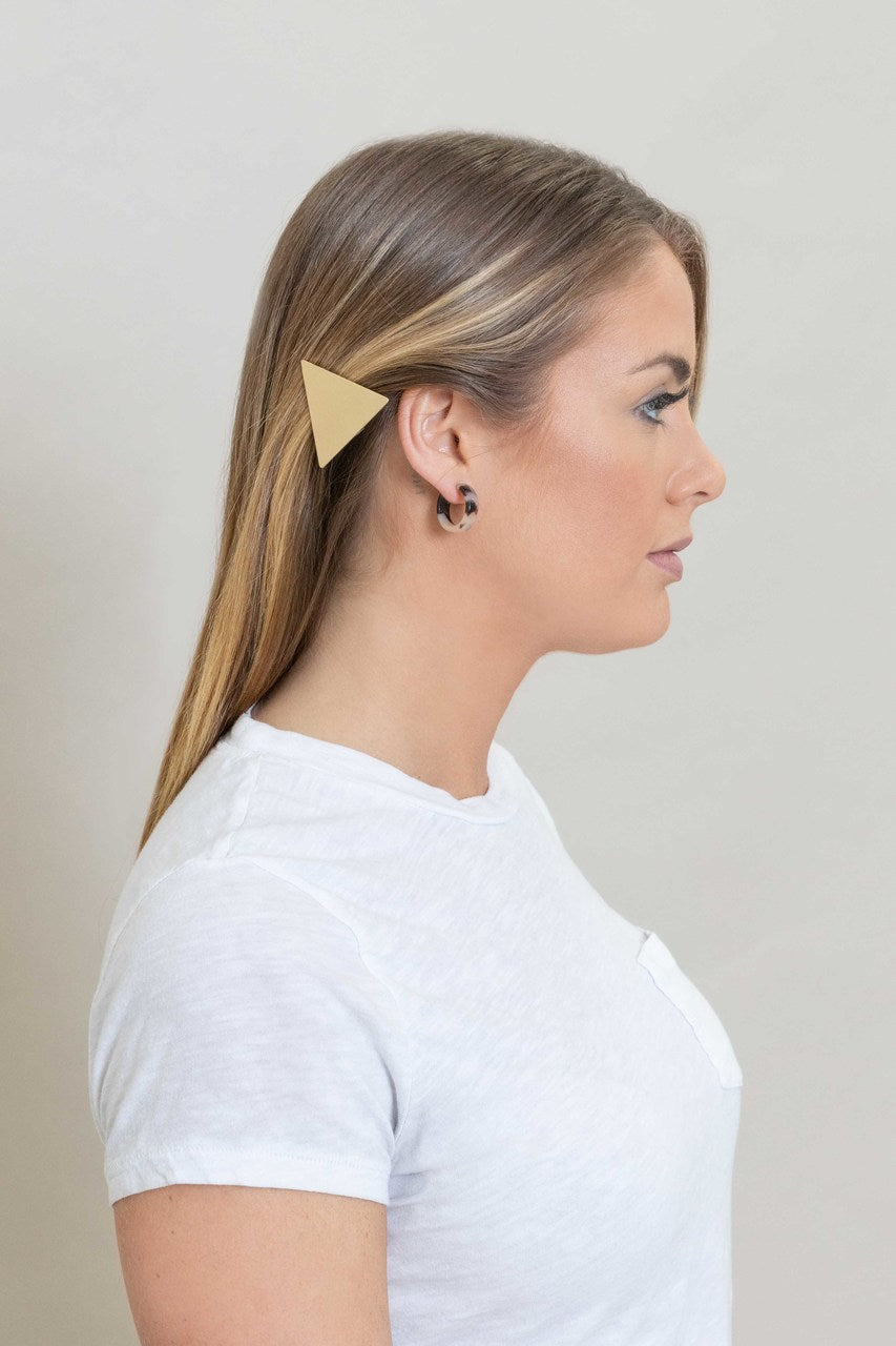 Bold Gold Triangle Hair Clip